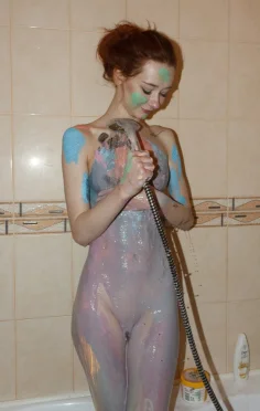 Kristina proxy body as paint brush 07