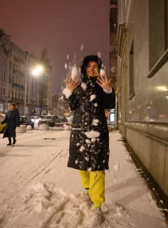Britney snears britney snears first snow 1 02