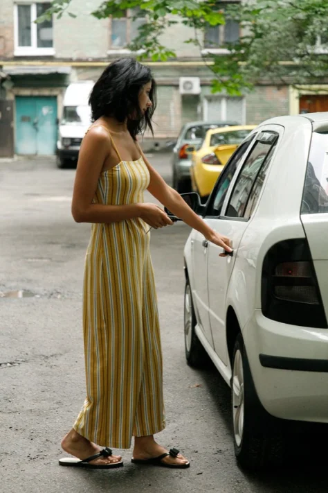 Nadia serbinenko nadia drives a skoda 02